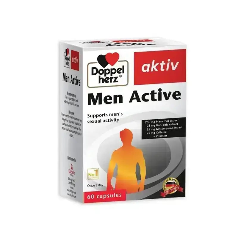 دوبل هيرز أكتف للرجال 60 كبسولة 