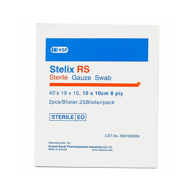 Stelix Sterile 8Ply Size 10X10Cm 40'S