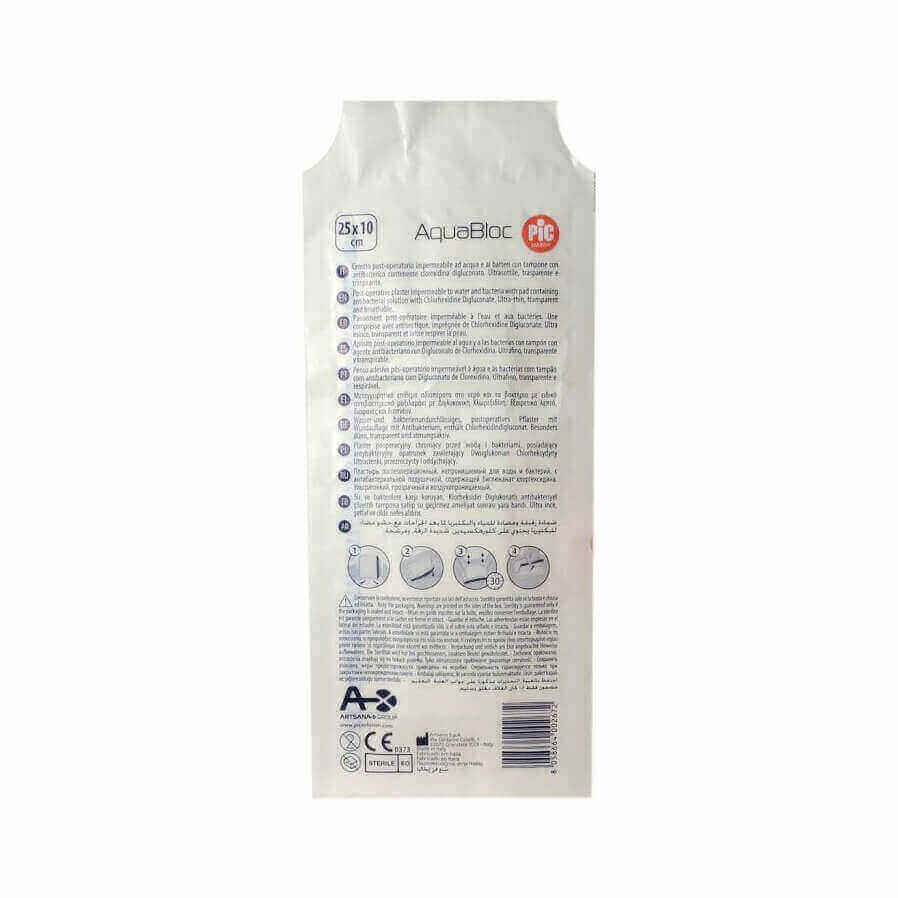 Pic Aqua Bloc Sterile Plaster 10*25cm 1S