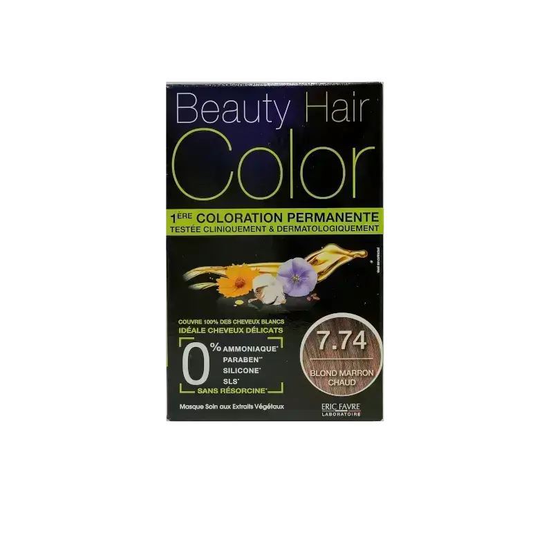 ايريك فافر صبغة بيوتي للشعر 7.74 أشقر بني دافئ