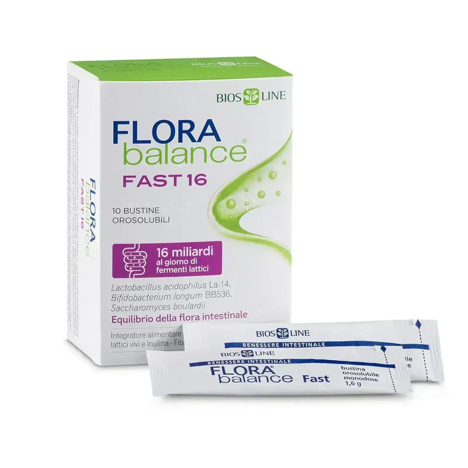 فلورا بالانس فاست 16 مليار 10 أكياس بروبيوتيك
