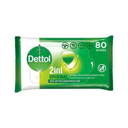 Dettol 2 In 1 Orginial Antibacterial Wipes 80s