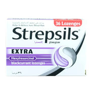 Strepsils Extra Blackcurrant Lozenges 36S