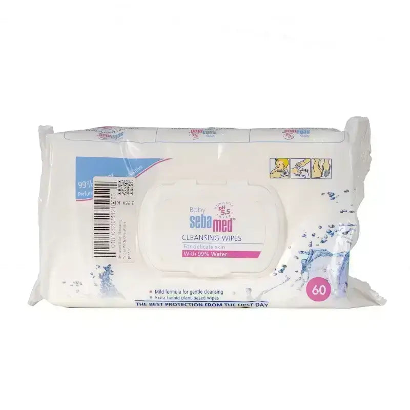 Sebamed Baby Cleansing Wipes With 99% Water 60 pcs