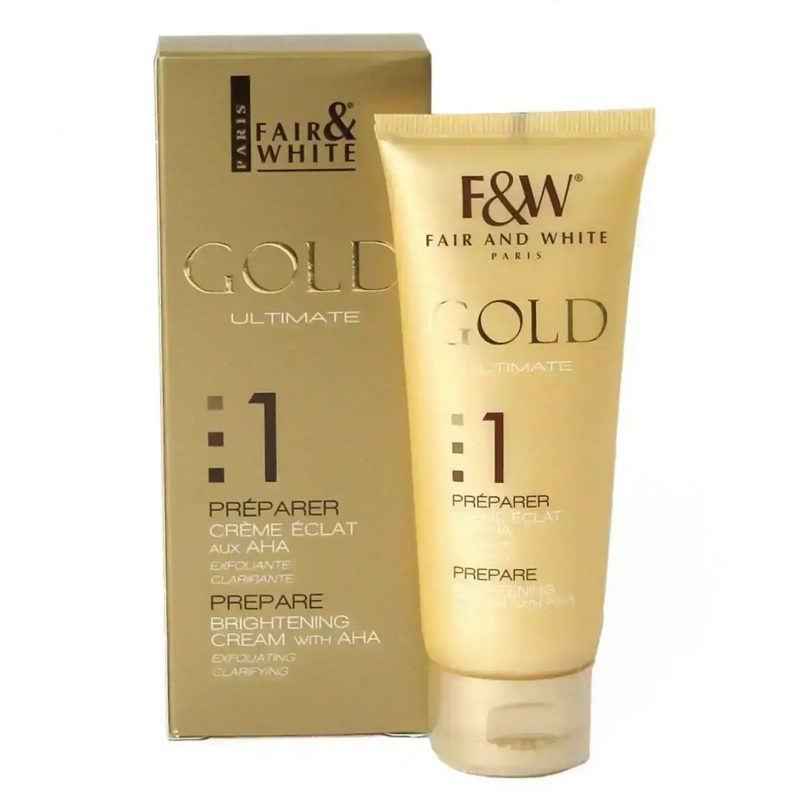 فير اند وايت جولد برايتننج كريم بأحماض ألفا هيدروكسي 75 مل لإزالة التصبغات