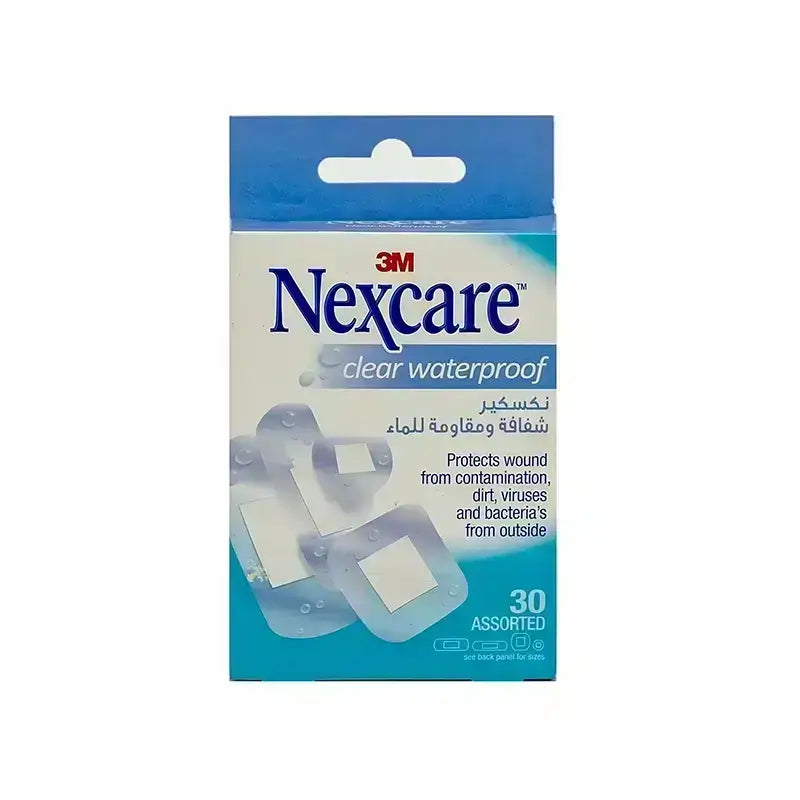 Nexcare Clear Waterproof Assorted Bandages 30 Pcs Cwp 30