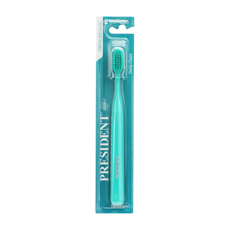 President Orthodontic Toothbrush Medium 1 Pc
