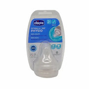 شيكو حلمة سيليكون للرضّاعة بتدفق متوسط لعمر +2 شهر 2 قطعة 