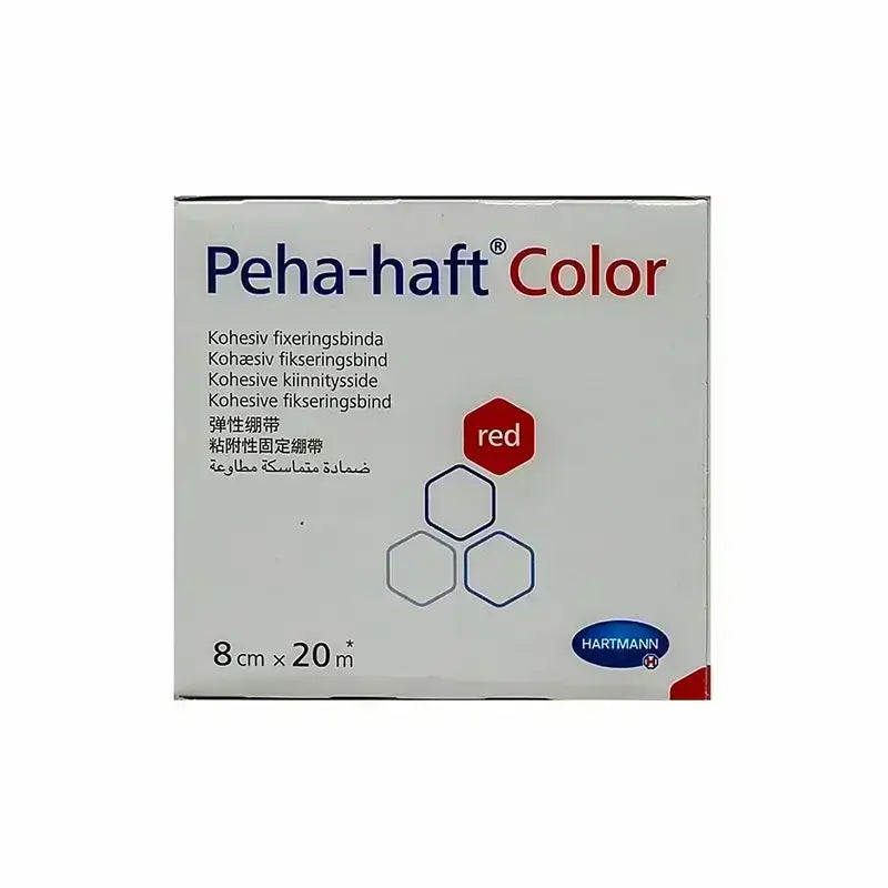 Hartmann Peha-Haft Cohesive Bandage Red 8cm x 20m