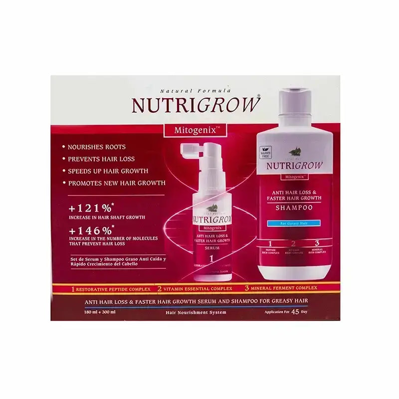 Nutrigrow Serum & Shampoo For Greasy Hair