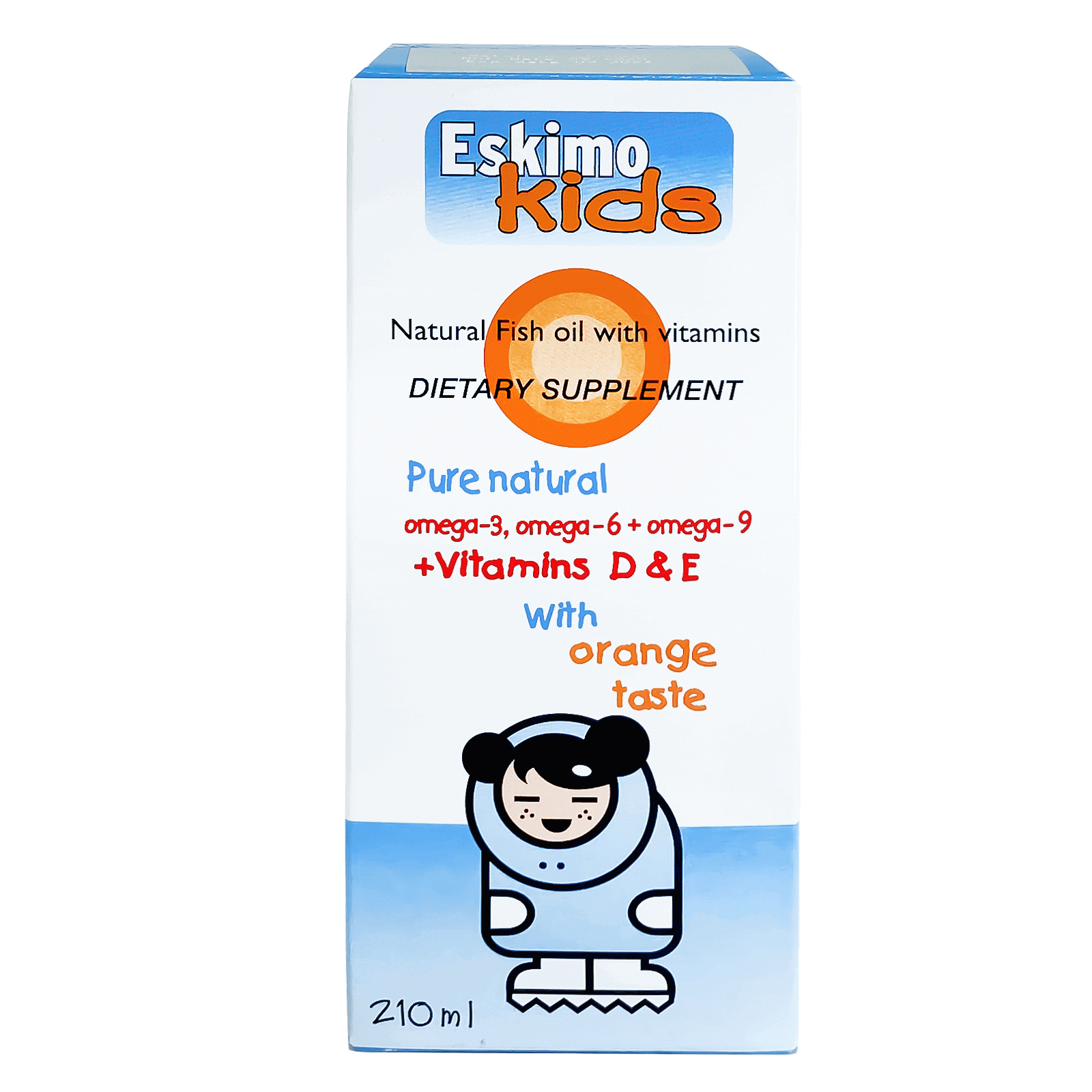 اسكيمو كيدز شراب للأطفال بالبرتقال 210 مل