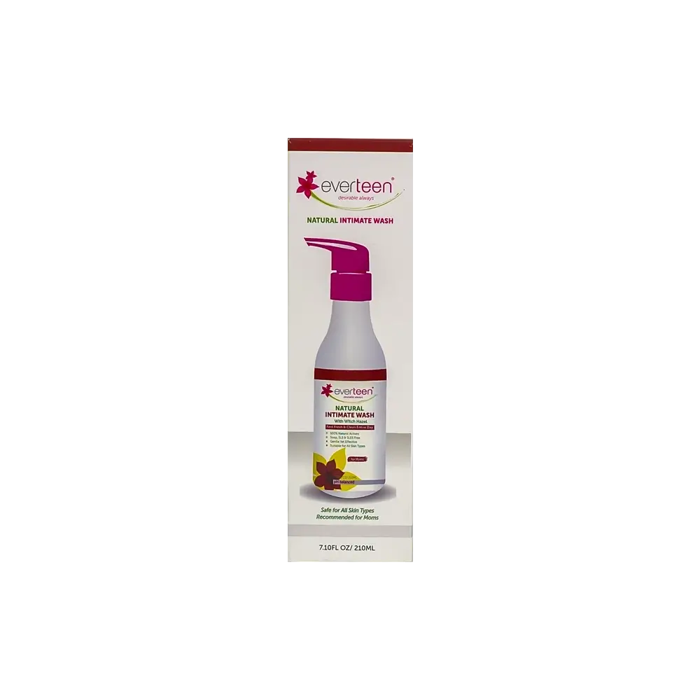 Everteen Natural Intimate Wash With Hazel 210 ml