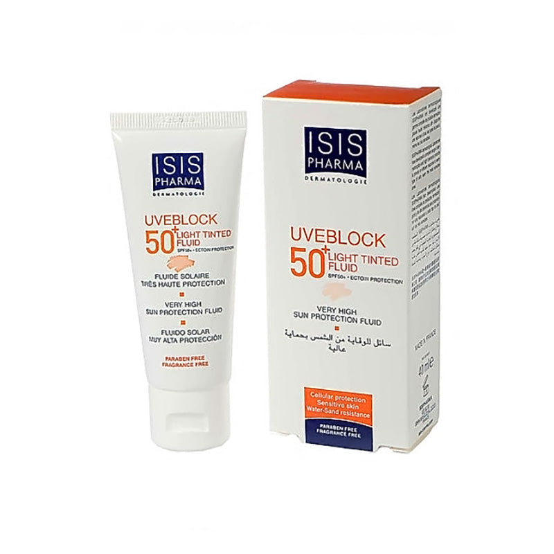 Isis Uveblock Spf50+ Light Tinted Fluid Package