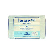 بيزك بلس حفاضات لكبار السن ميديوم 15 قطعة 