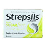Strepsils Lemon Sugar Free Lozenges 16S