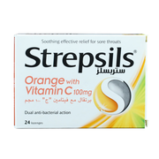Strepsils Orange With Vitamin C Lozenges 24S