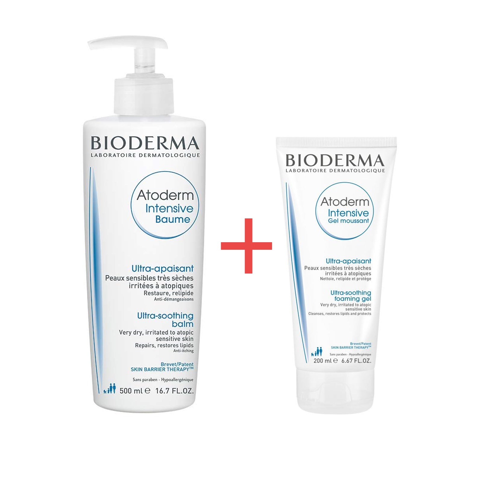 Bioderma Atoderm Intensive Baume 500Ml+ Atoderm Intensive Gel Offer 2920694