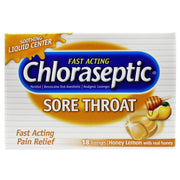 Chloraseptic Honey Lemon Lozenges 18s for sore throat