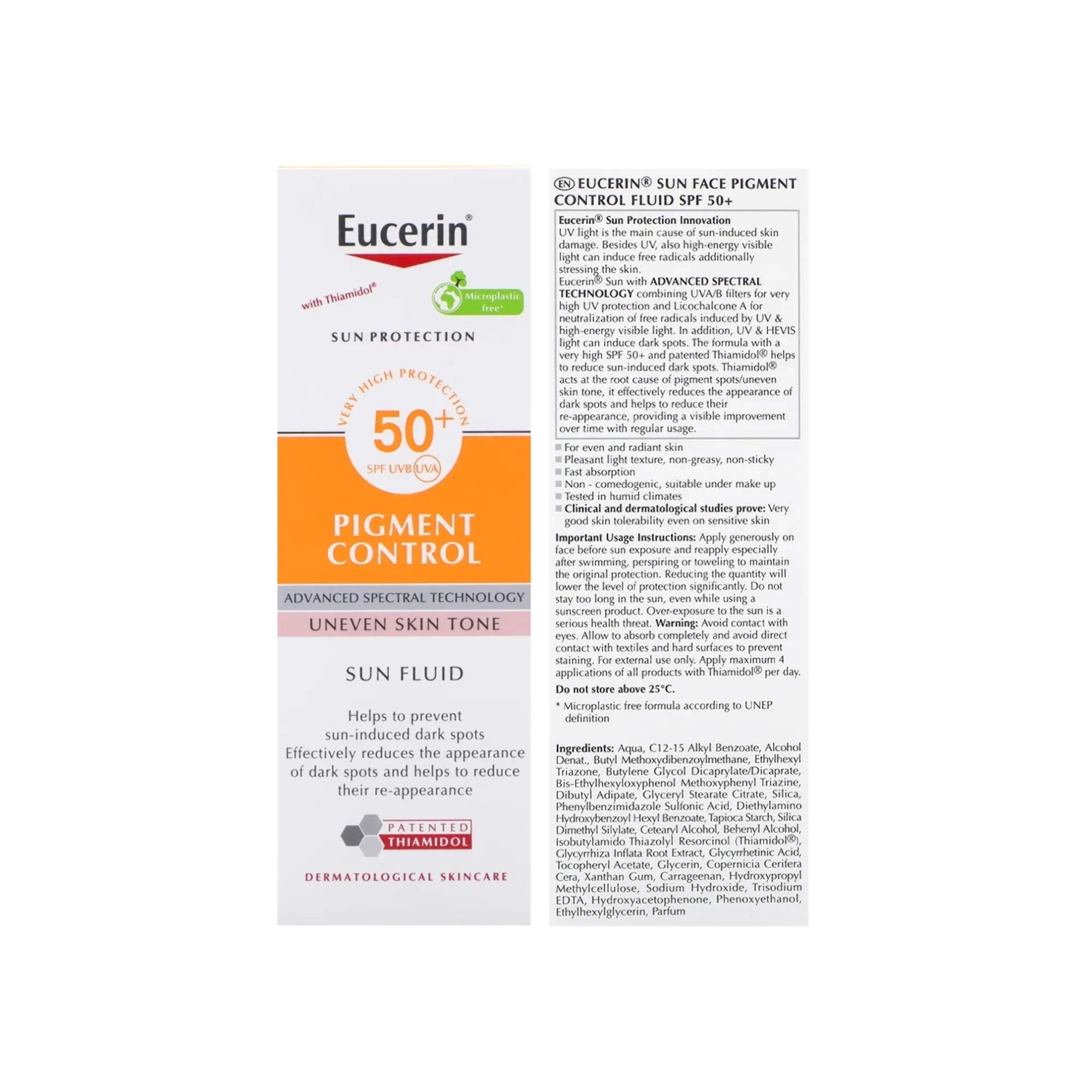 يوسيرين حماية شمس ايفن بيجمنت كونترول 50 مل