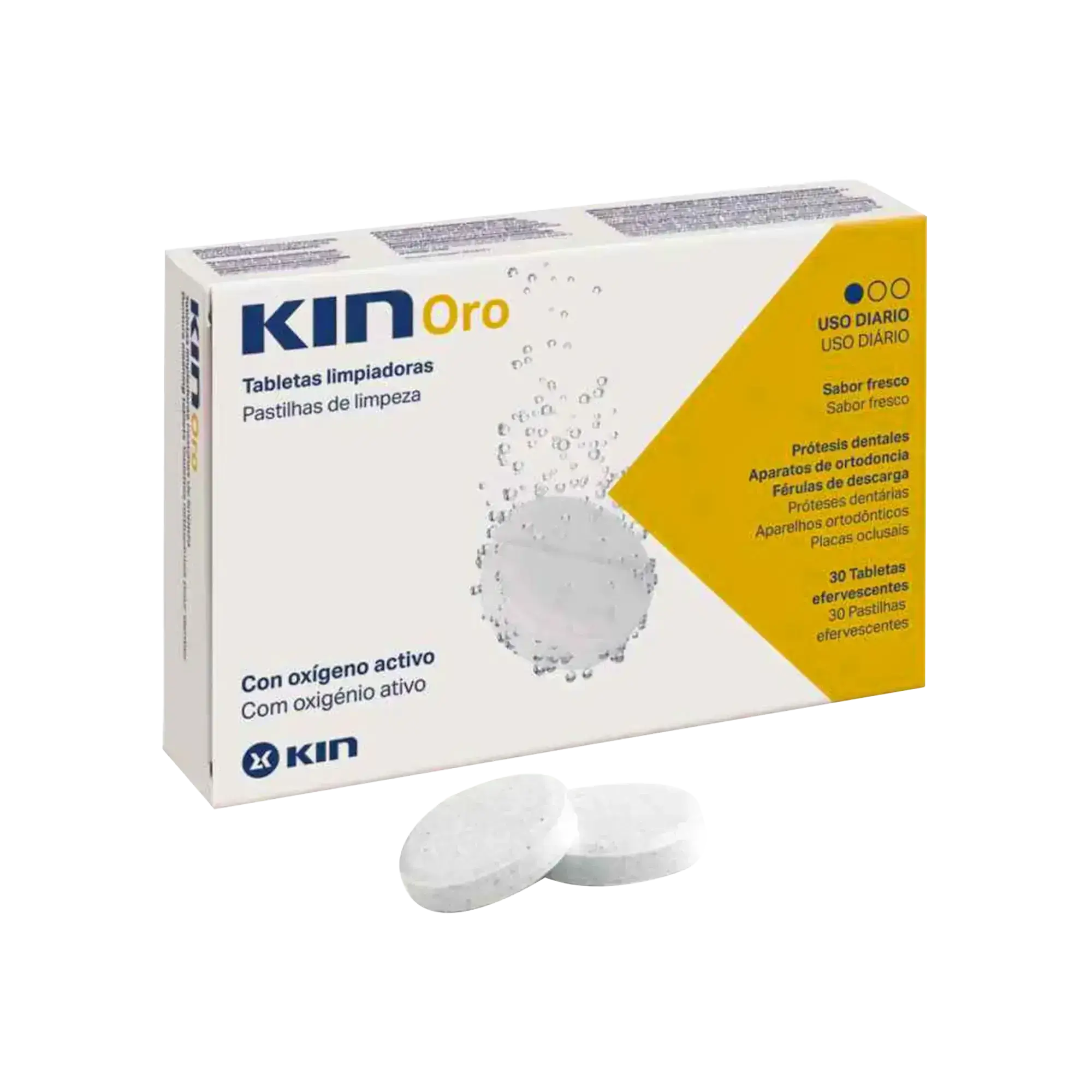 Kin Oro Denture Cleaning Tablets 30 Pcs