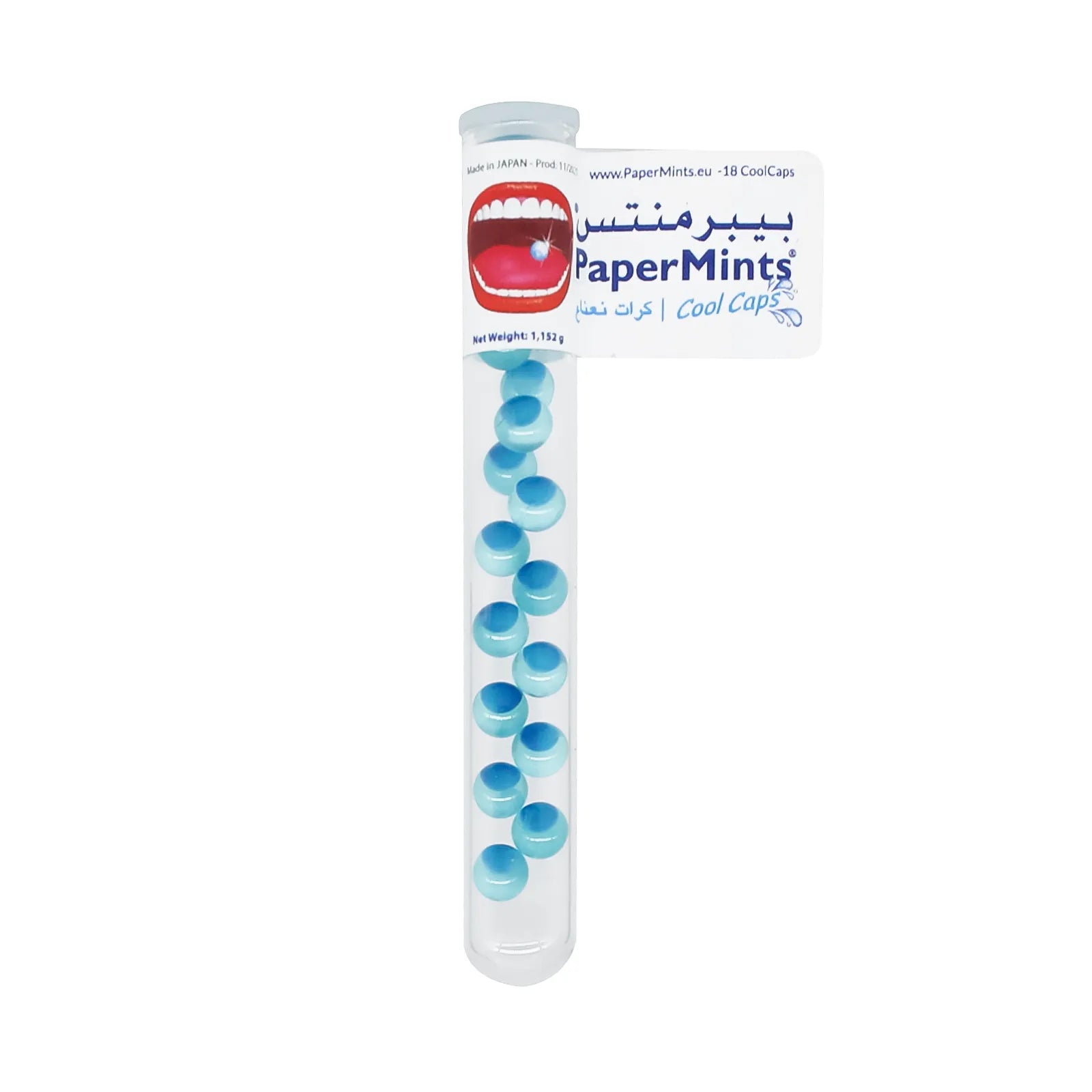 Paper Mints Cool Caps for fresh breath Tubes 18S