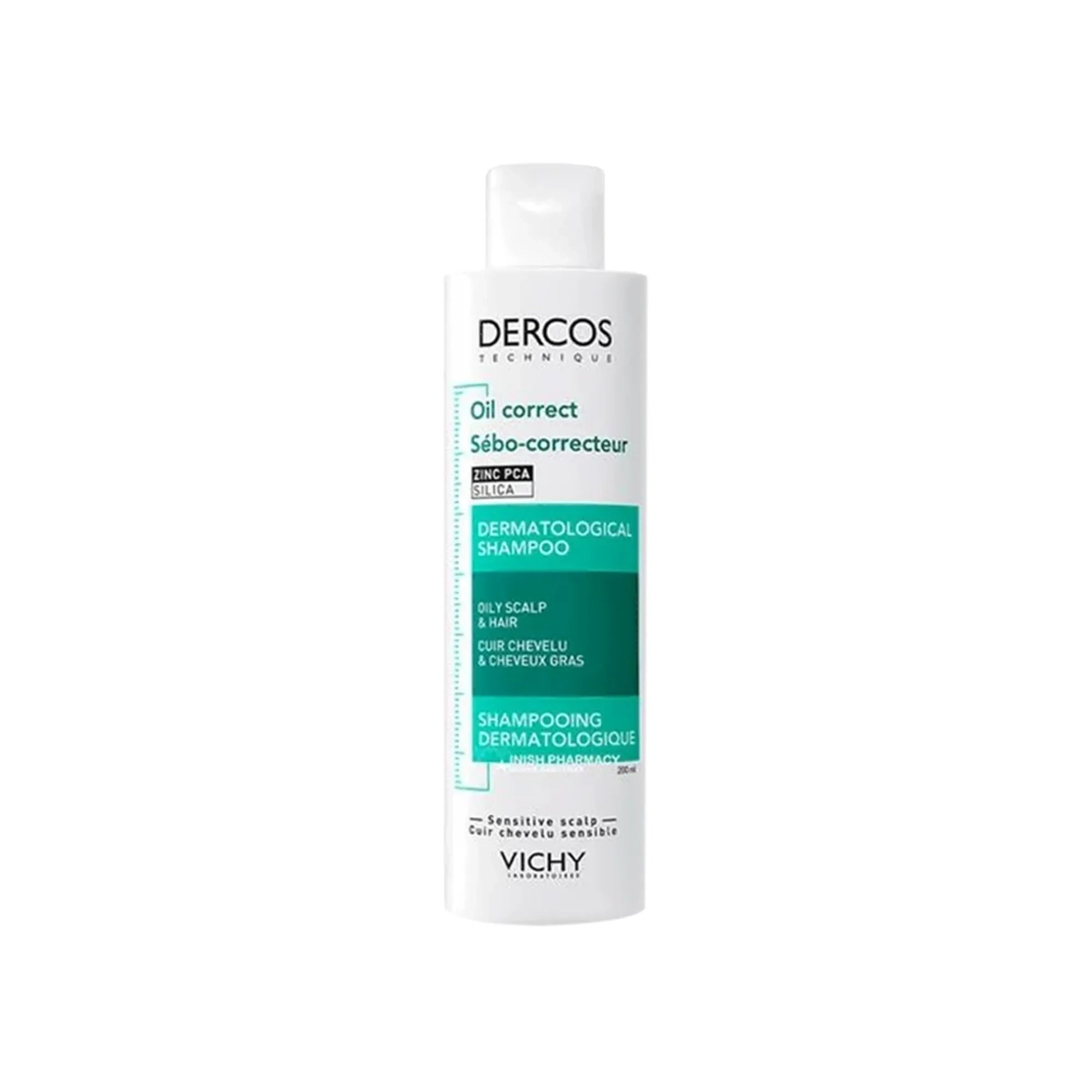 Vichy Dercos Oil Correct Zinc + Silica Shampoo 200 ml