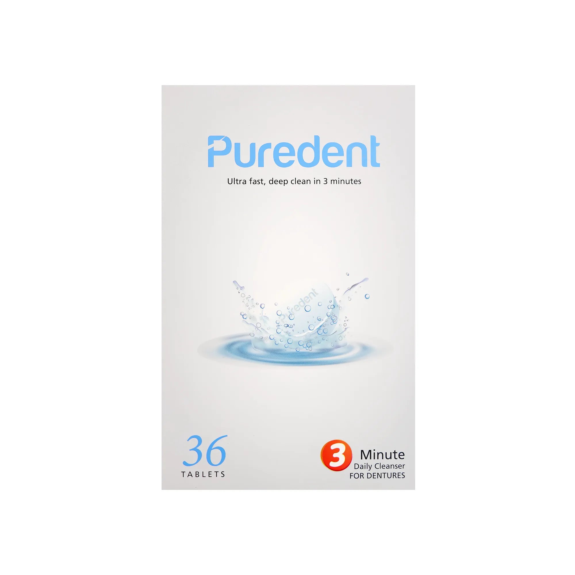 Puredent Denture Daily Cleanser Tablets 36 Pcs