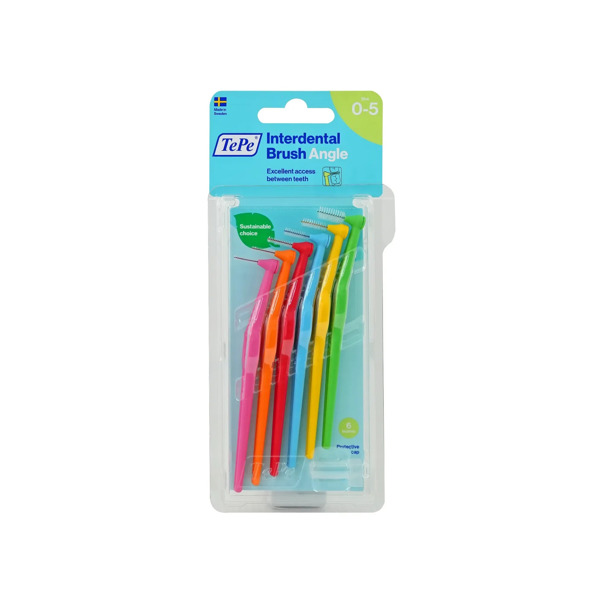 Tepe Angle Interdental Brush Mixed Size 6 Pcs 18244/2