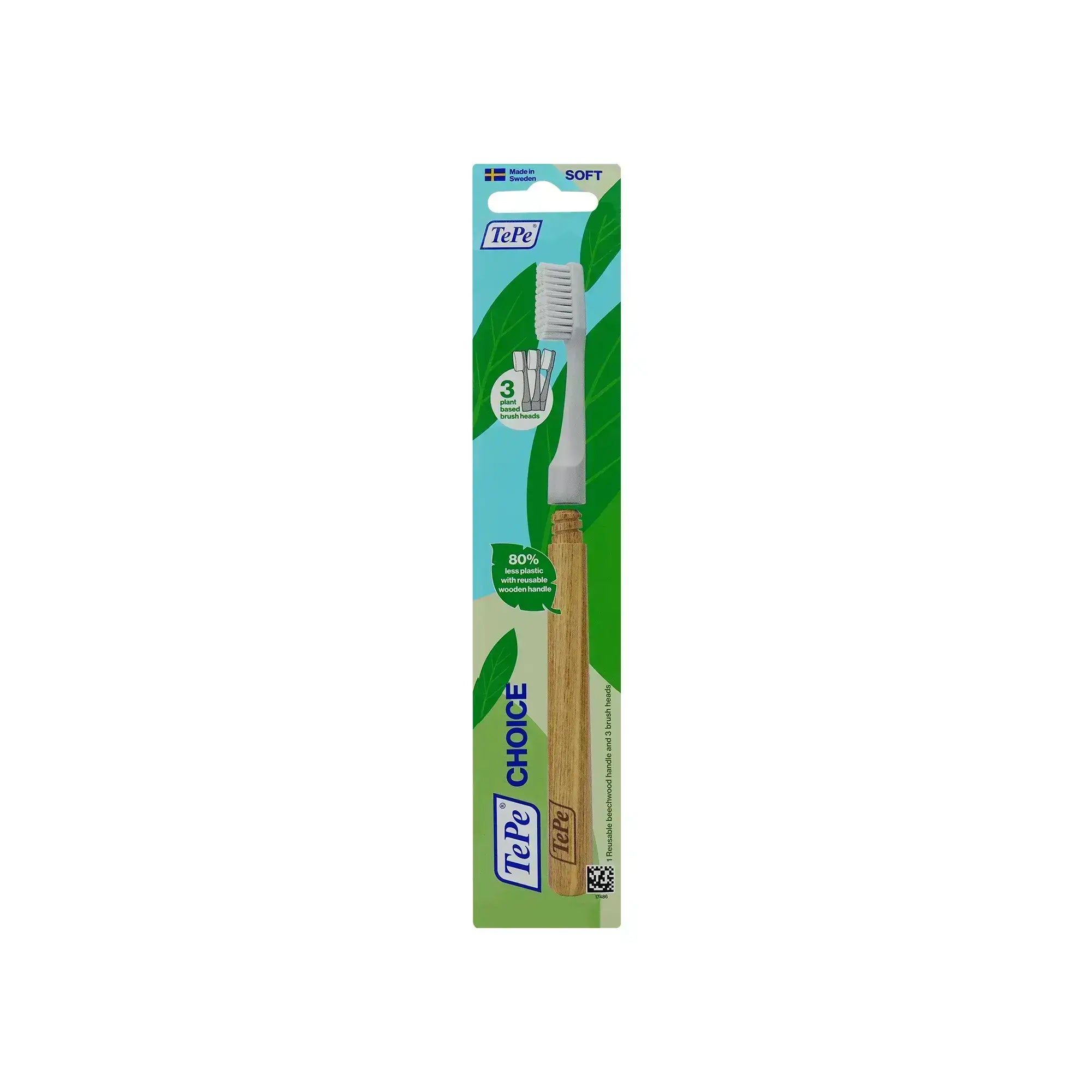 Tepe Choice Soft Toothbrush with 3 Brush Heads 17484