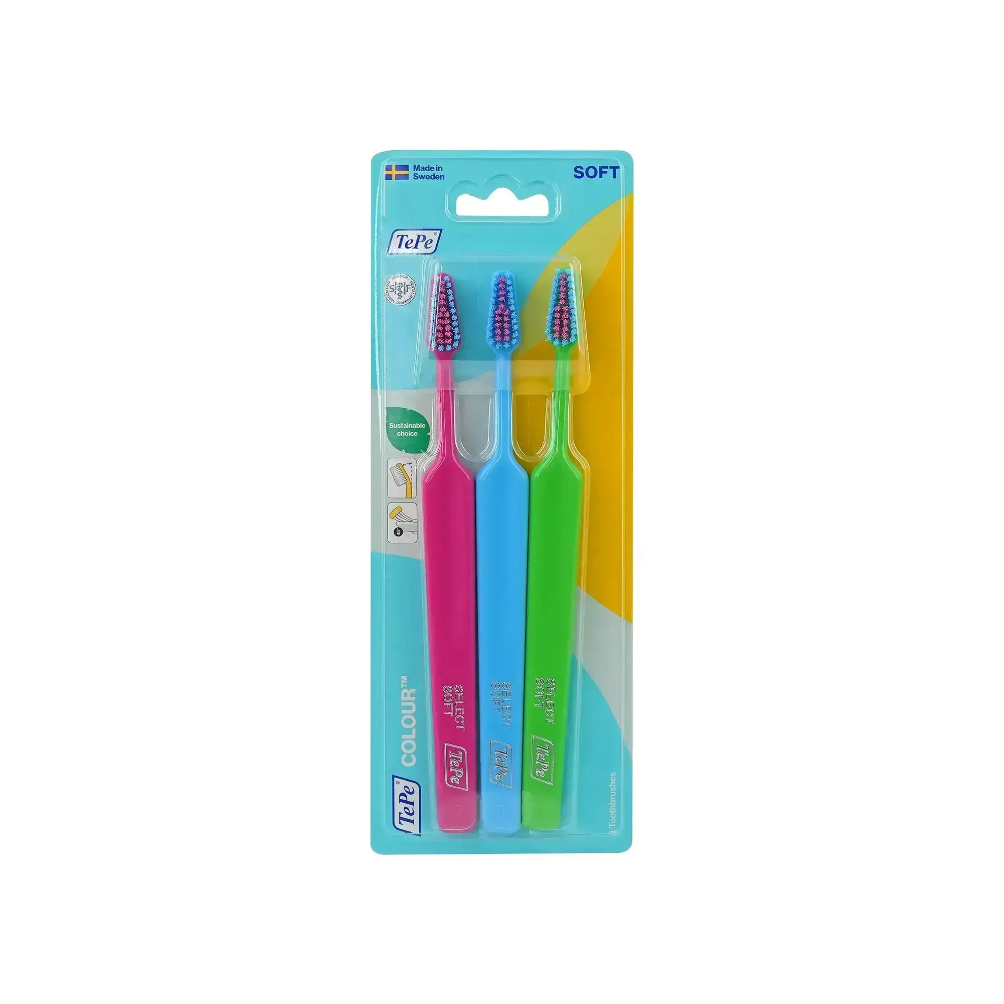 Tepe Colour Soft Toothbrush 3 Pcs 17384/3