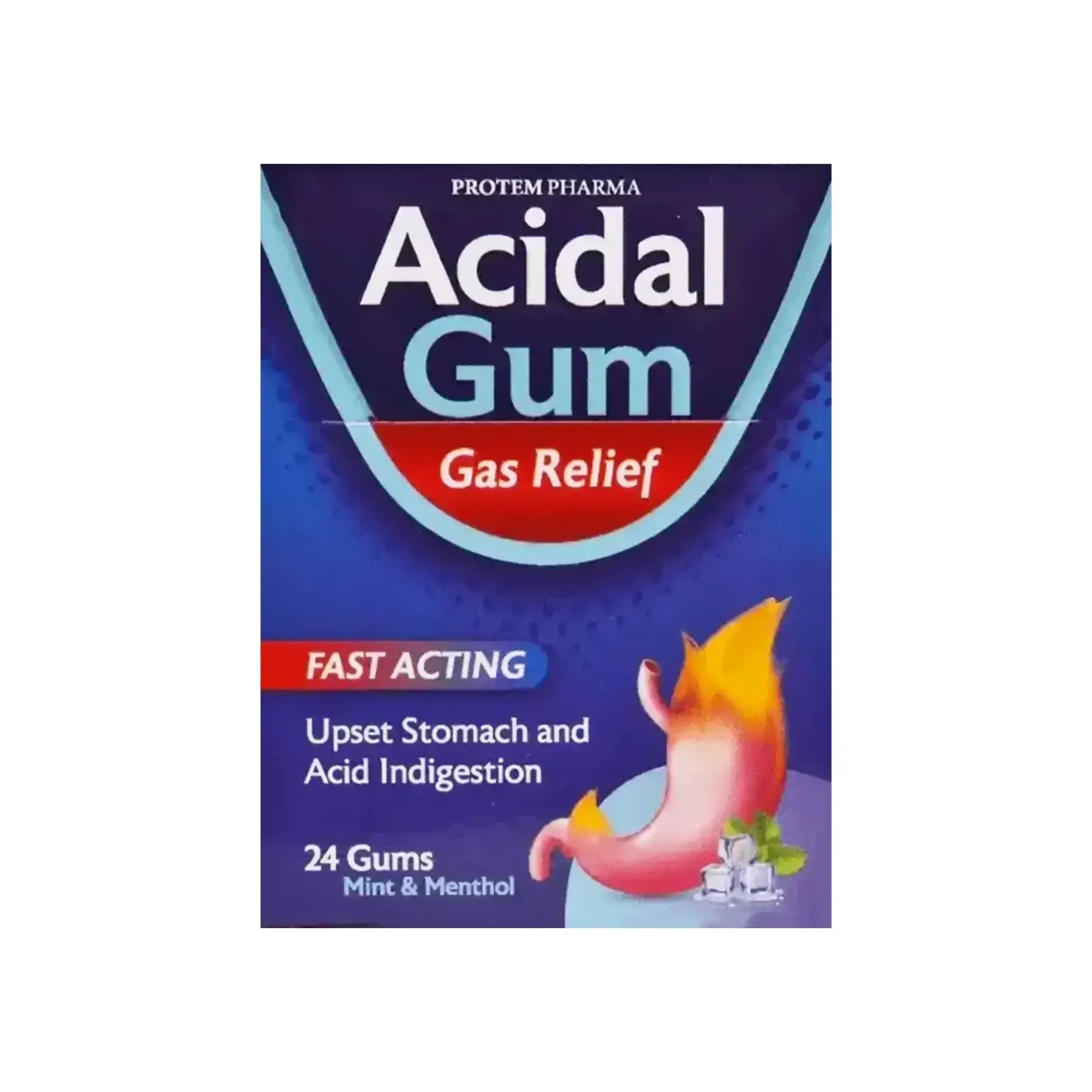 بروتيم فارما أسيدال لتخفيف الغازات - 24 قطعة