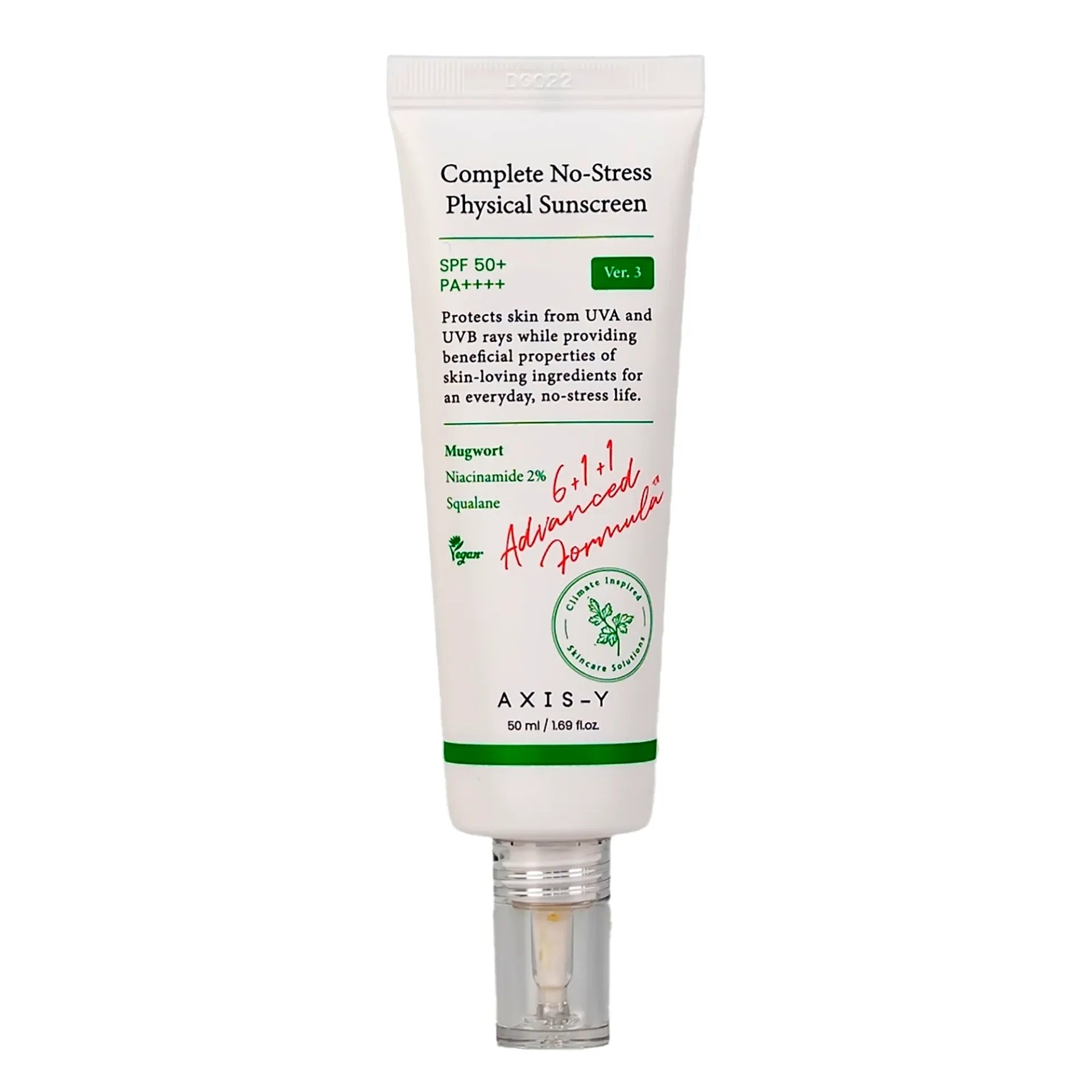 Axis-Y Complete No-Stress Physical Sunscreen Spf +50 50ml