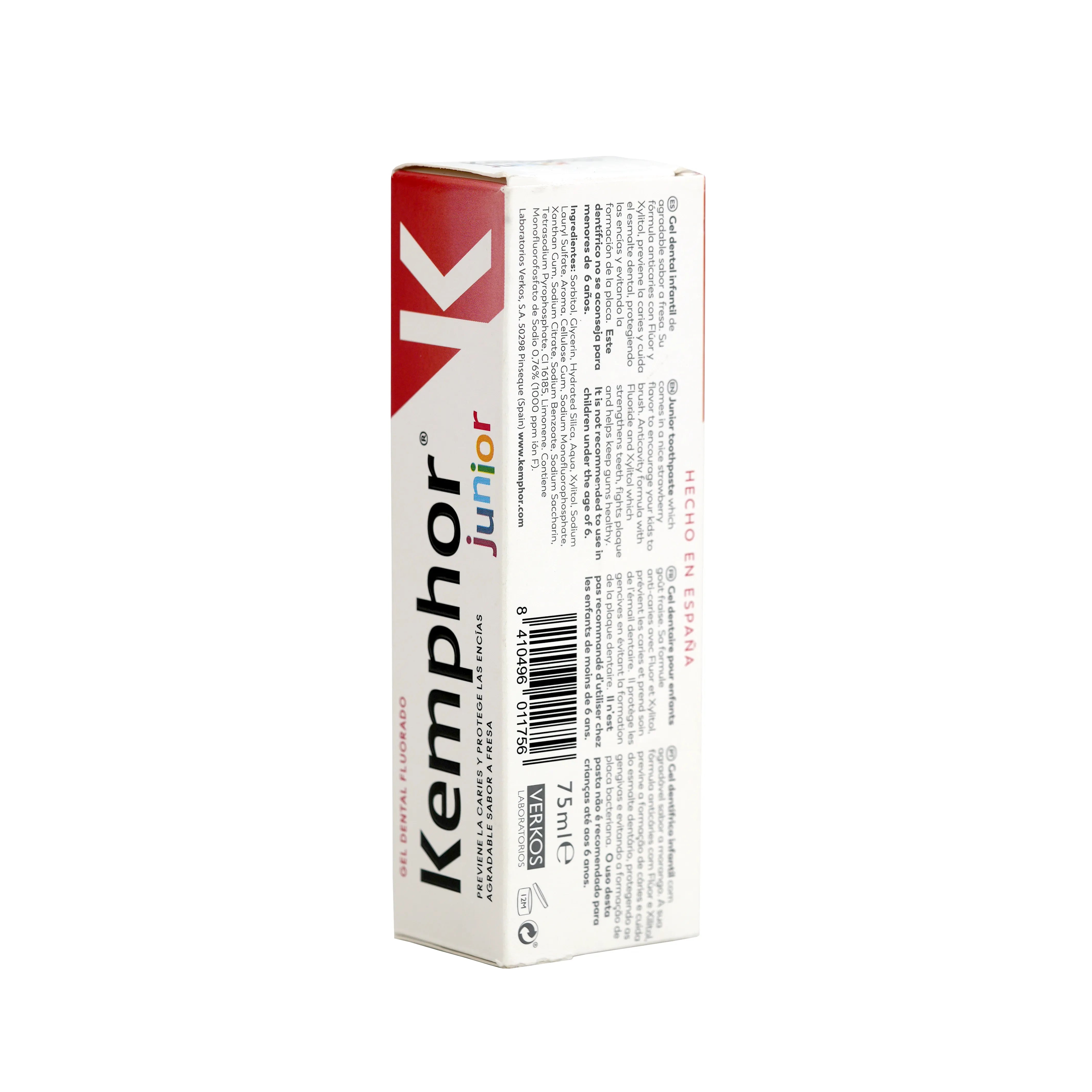 Kemphor Junior Toothpaste Gel 75ml