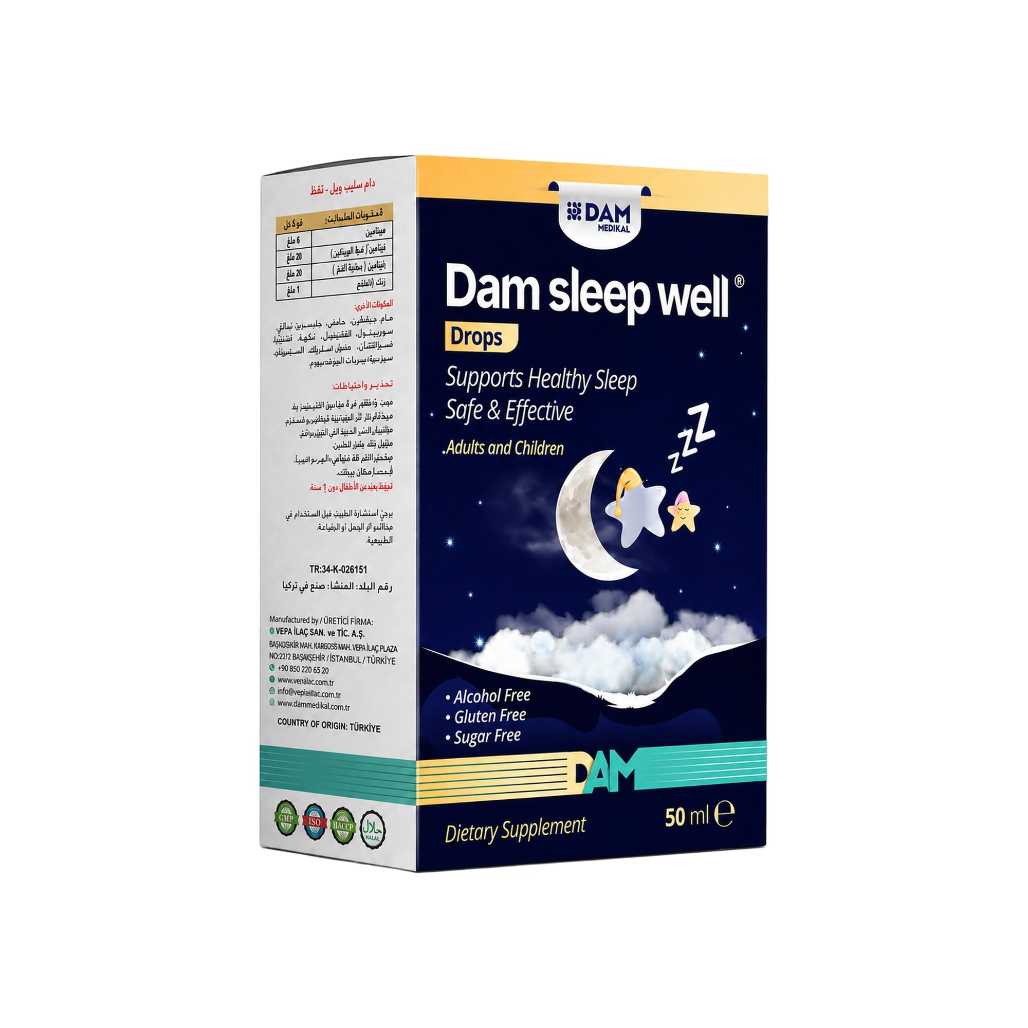 Dam Sleep Well Drops 50ml