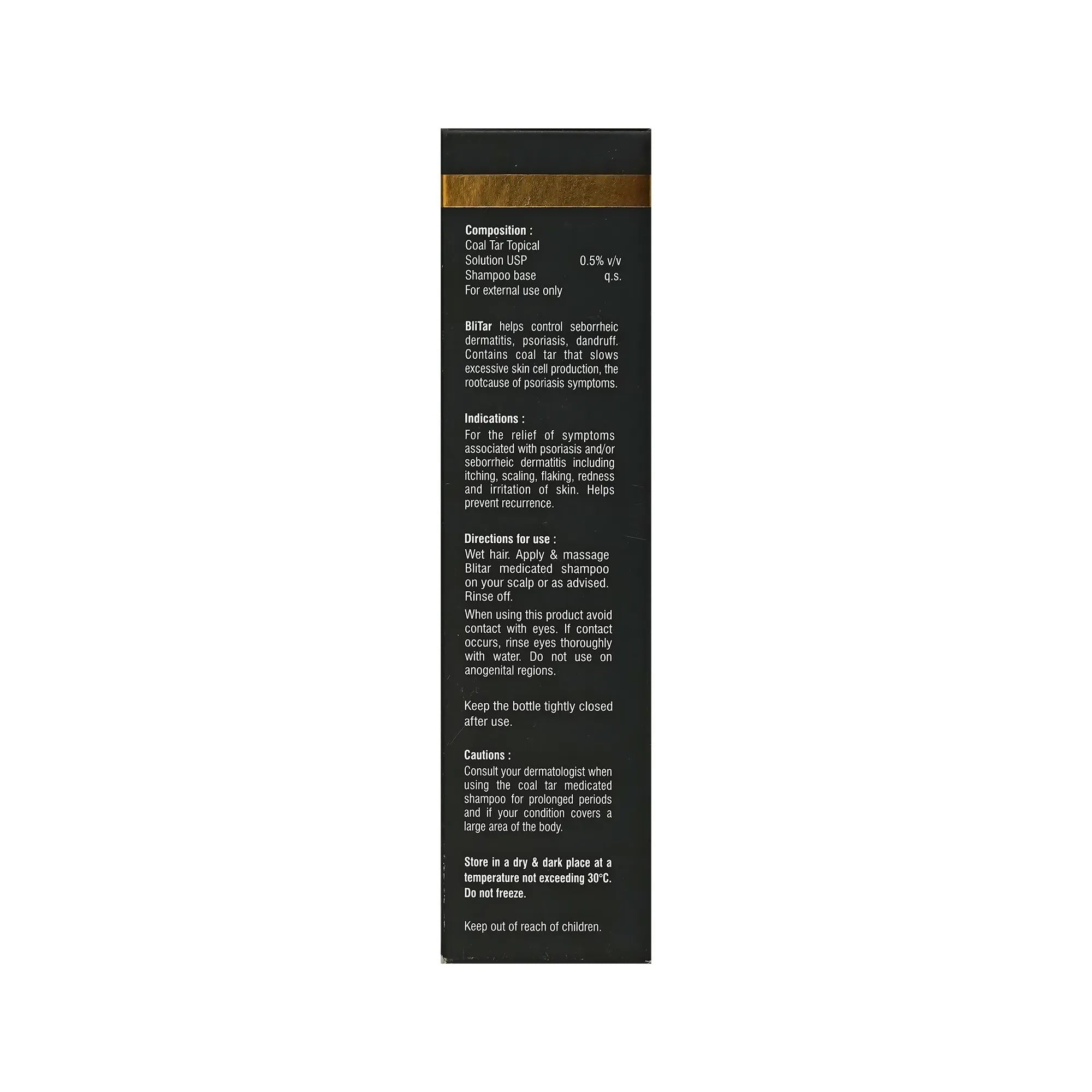 Coal Tar Blitar Hair Shampoo 200ml