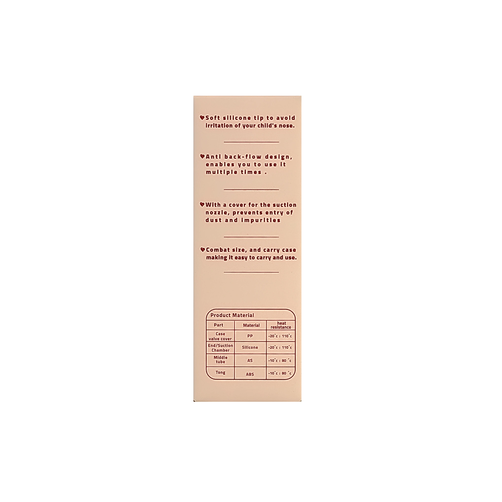 Bebina Nasal Aspirator - Orange