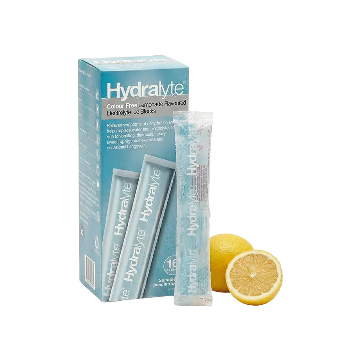 Hydralyte Lemon Electrolyte Ice Blocks 16s
