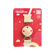 Bebina Pacifier Clip - Wood - Brown