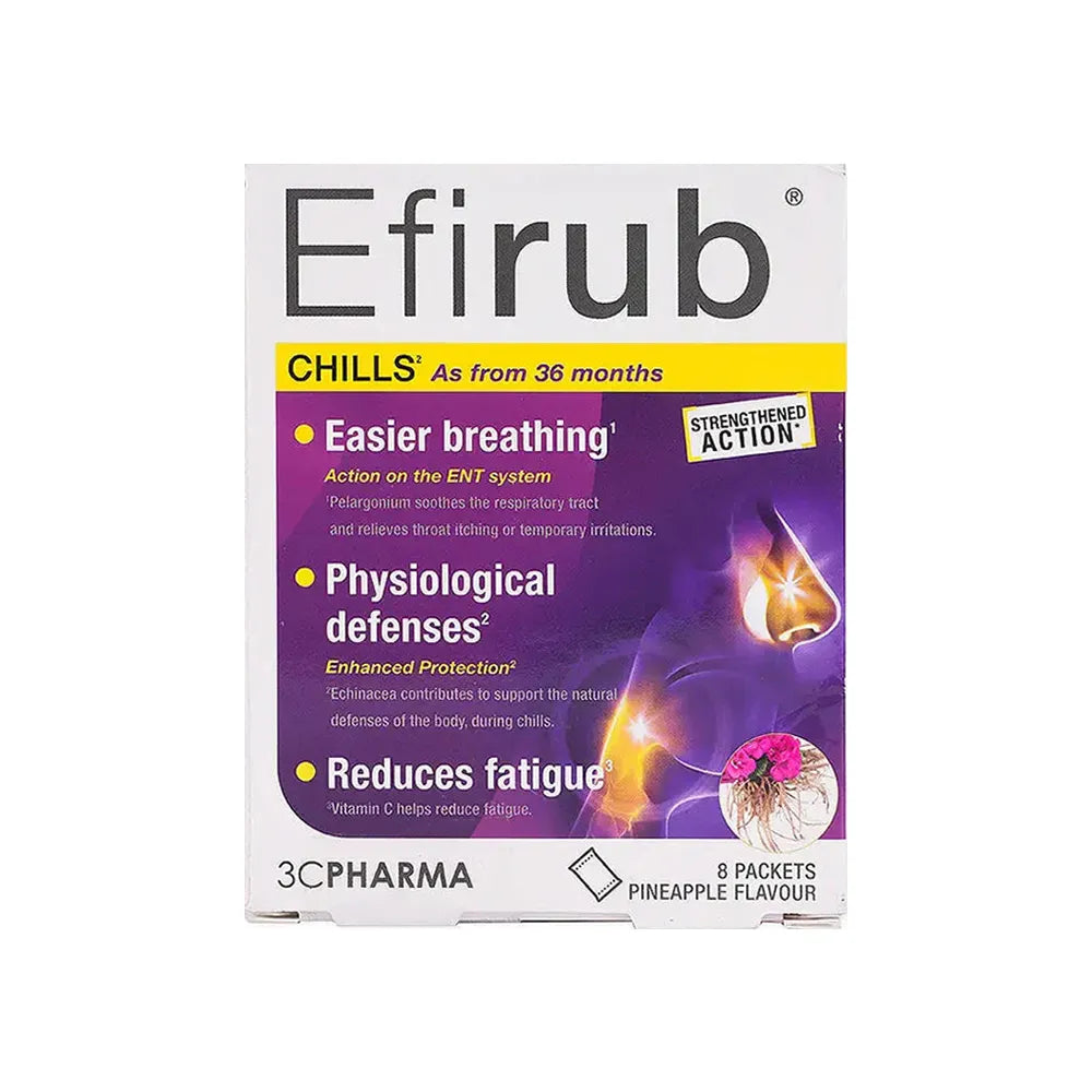 Efirub 8 Packets Pineapple Flavour